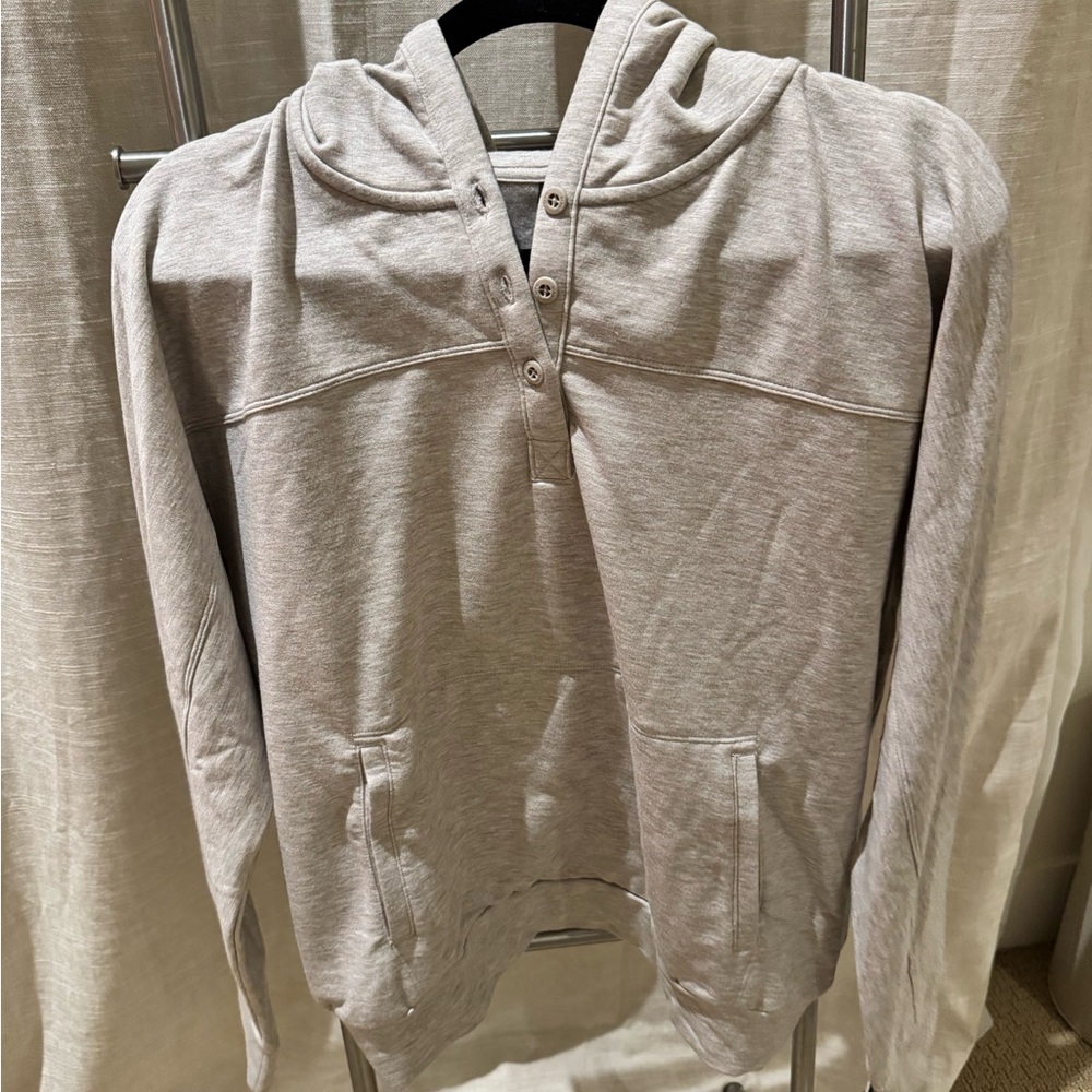 MPG Sport Serene Tencel Modal Hoodie Sweatshirt in Oatmeal S